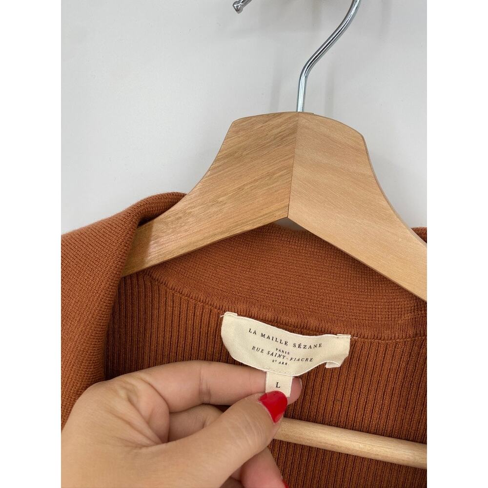 Sezane L Eloy Jumper in Camel - Picture 4 of 6